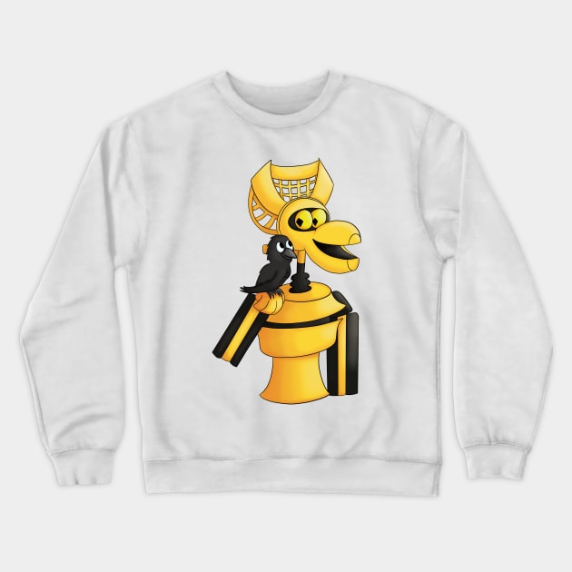 MST3k Crow and Crow Crewneck Sweatshirt by CaptainShivers